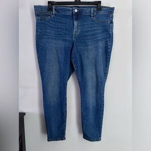 Gap Women's Size 20/35 Blue Medium Wash Cotton Blend Stretch Favorite Jeggings